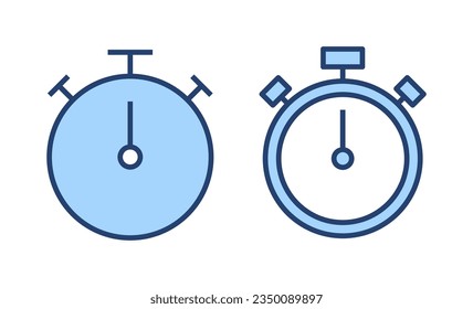 Stopwatch icon vector. Timer sign and symbol. Countdown icon. Period of time