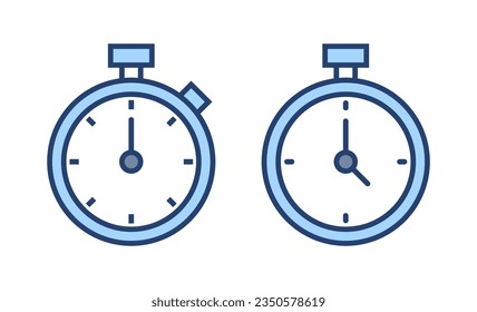 Stopwatch icon vector. Timer sign and symbol. Countdown icon. Period of time