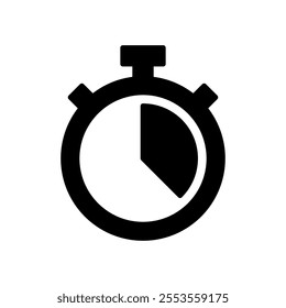 Stopwatch icon vector. Timer sign and symbol. Countdown icon. Period of time