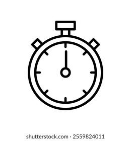 Stopwatch icon vector. Timer sign and symbol. Countdown icon. Period of time