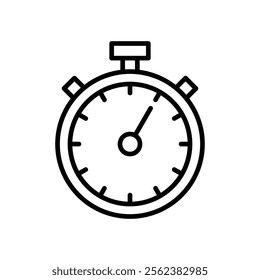 Stopwatch icon vector. Timer sign and symbol. Countdown icon. Period of time