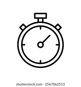 Stopwatch icon vector. Timer sign and symbol. Countdown icon. Period of time