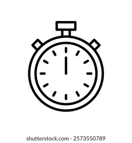 Stopwatch icon vector. Timer sign and symbol. Countdown icon. Period of time