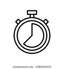 Stopwatch icon vector. Timer sign and symbol. Countdown icon. Period of time