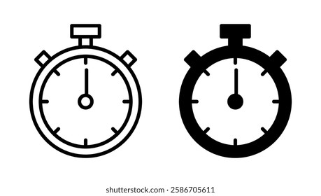 Stopwatch icon vector. Timer sign and symbol. Countdown icon. Period of time