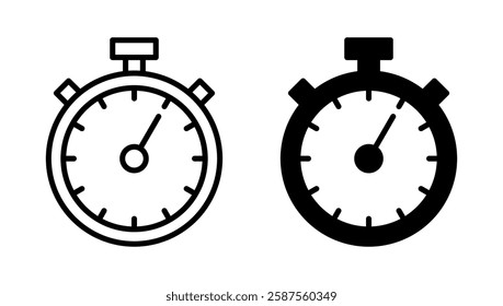 Stopwatch icon vector. Timer sign and symbol. Countdown icon. Period of time