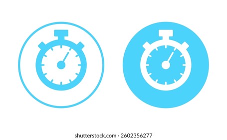 Stopwatch icon vector. Timer sign and symbol. Countdown icon. Period of time