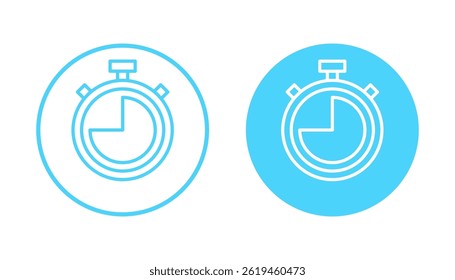 Stopwatch icon vector. Timer sign and symbol. Countdown icon. Period of time
