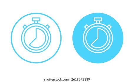 Stopwatch icon vector. Timer sign and symbol. Countdown icon. Period of time