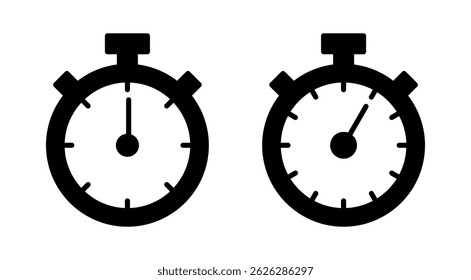 Stopwatch icon vector. Timer sign and symbol. Countdown icon. Period of time