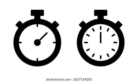 Stopwatch icon vector. Timer sign and symbol. Countdown icon. Period of time