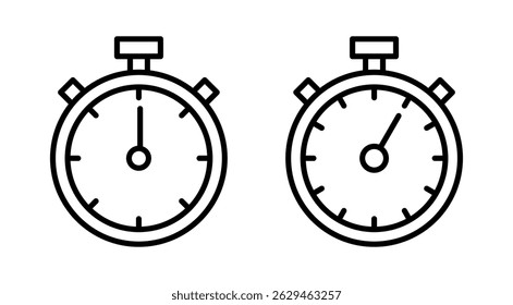 Stopwatch icon vector. Timer sign and symbol. Countdown icon. Period of time