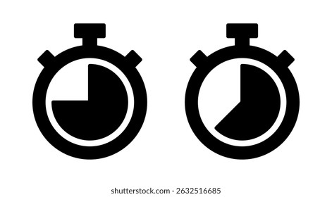Stopwatch icon vector. Timer sign and symbol. Countdown icon. Period of time