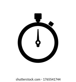 Stopwatch icon vector,  stopwatch timer symbol icon flat design
