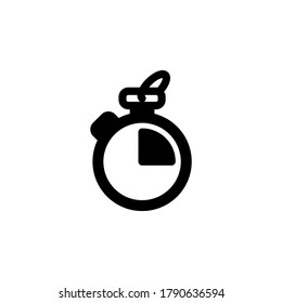 Stopwatch icon vector. Timer symbol illustration on white background
