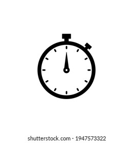 Stopwatch icon vector. Timer icon in trendy flat design
