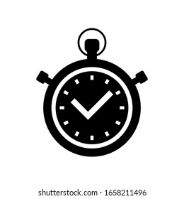 Stopwatch icon vector in trendy