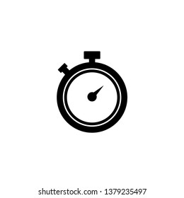 Stopwatch icon vector. Trendy flat design style on white background.