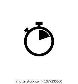 Stopwatch icon vector. Trendy flat design style on white background.