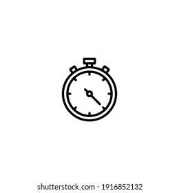 Stopwatch icon vector for web, computer and mobile app