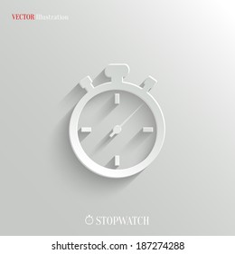 Stopwatch icon - vector web illustration, easy paste to any background