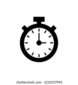 stopwatch icon vector for web and mobile app. Timer sign and symbol. Countdown icon. Period of time