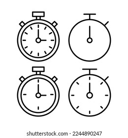 stopwatch icon vector for web and mobile app. Timer sign and symbol. Countdown icon. Period of time