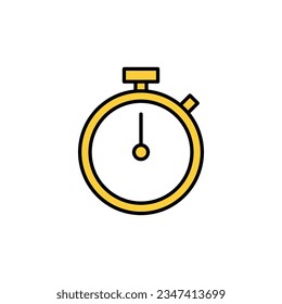stopwatch icon vector for web and mobile app. Timer sign and symbol. Countdown icon. Period of time