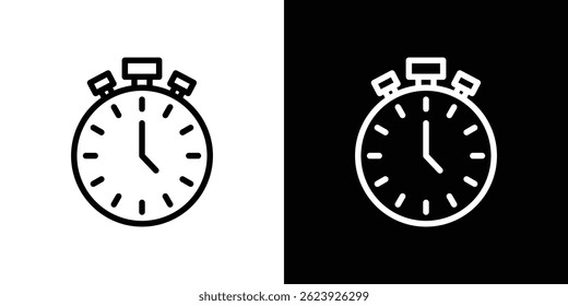 Stopwatch icon vector for web and mobile app. Symbol isolated.