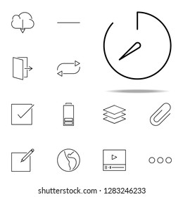 stopwatch icon. web, minimalistic icons universal set for web and mobile