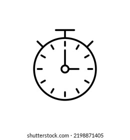 stopwatch icon for web and mobile app. Timer sign and symbol. Countdown icon. Period of time