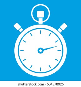 Stopwatch icon white