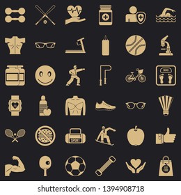 Stopwatch icons set. Simple style of 36 stopwatch vector icons for web for any design