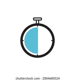 Stopwatch icons symbol vector elements for infographic web
