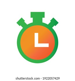 stopwatch illlustration design. stopwatch icon isolated on white background. ready use vector.