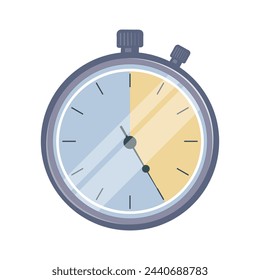 Stopwatch illustration. Flat illustration, stopwatch icon. Vector