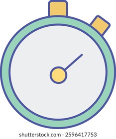 stopwatch  illustration with isolated background 