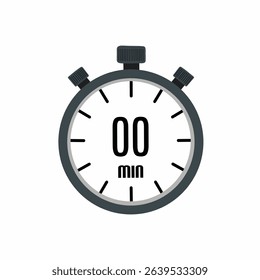 Stopwatch ilustration showing zero minutes