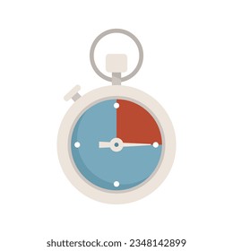 Stopwatch interval icon flat vector. Stop clock. Watch timer isolated