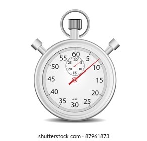Stopwatch isolated on white