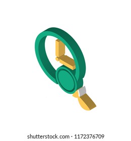 Stopwatch isometric left top view 3D icon