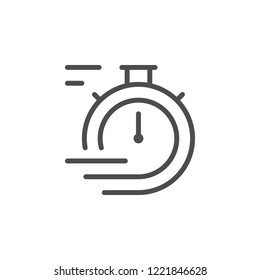 Stopwatch line icon