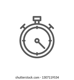 Stopwatch line icon.