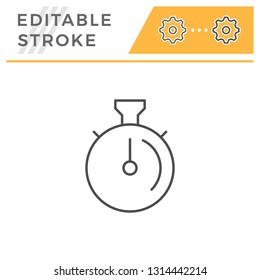 Stopwatch line icon
