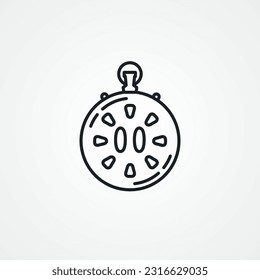 icono de línea de cronómetro. icono de línea de cronómetro.