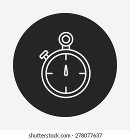 stopwatch line icon