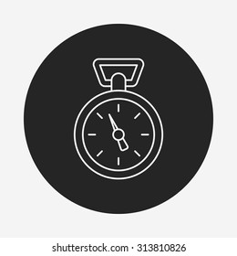 stopwatch line icon