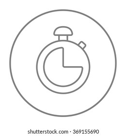 Stopwatch line icon.