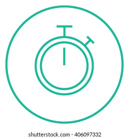 Stopwatch line icon.