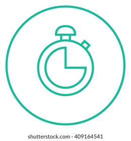Icono de línea de Stopwatch.